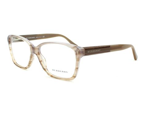 BURBERRY Eyeglasses BE 2121 3339 Striped Brown